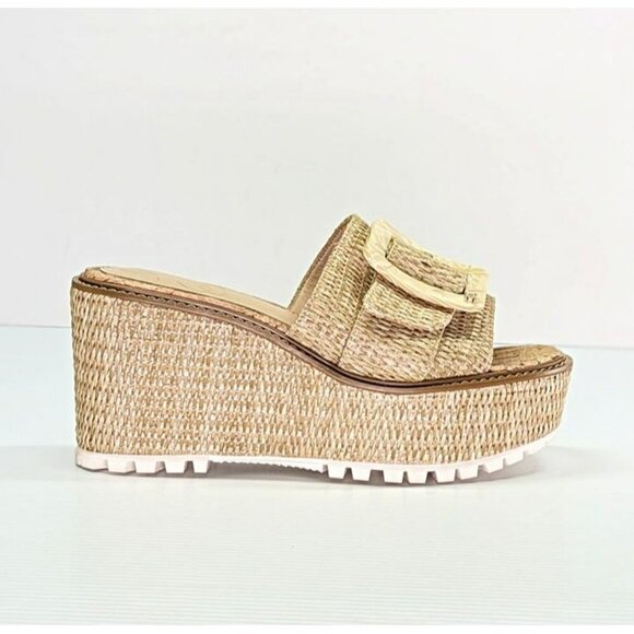 Sam Edelman Women's Livi Buckle Platform Espadrille Sandals Size 7.5 (MSRP $150) - Picture 3 of 11
